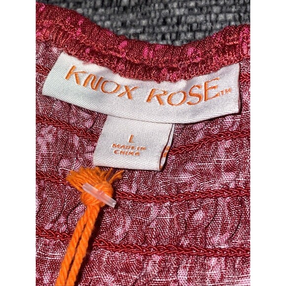 Knox Rose Jumpsuit Womens Large Wide Leg Crop Boho Hippie Festval Cottagecore - Picture 5 of 13